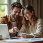 Meilleur moment pour réserver une lune de miel : conseils et astuces à suivre ! Jeune couple planifiant voyage à la maison