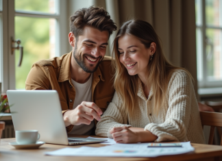 Meilleur moment pour réserver une lune de miel : conseils et astuces à suivre ! Jeune couple planifiant voyage à la maison